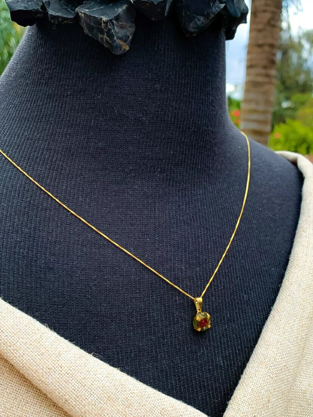 Watermelon Tourmaline Necklace