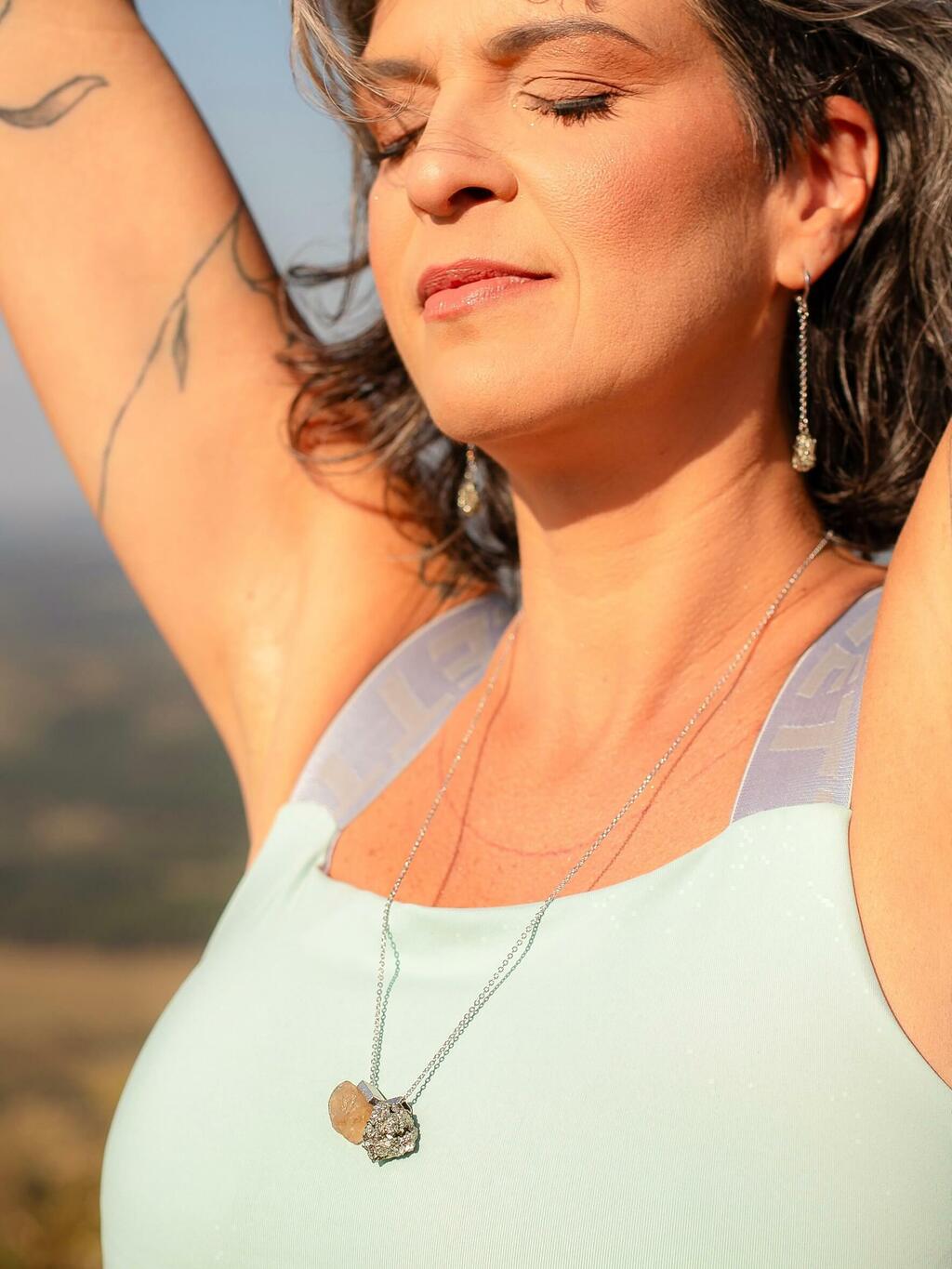 Prosperity Scapular - Pyrite and Citrine