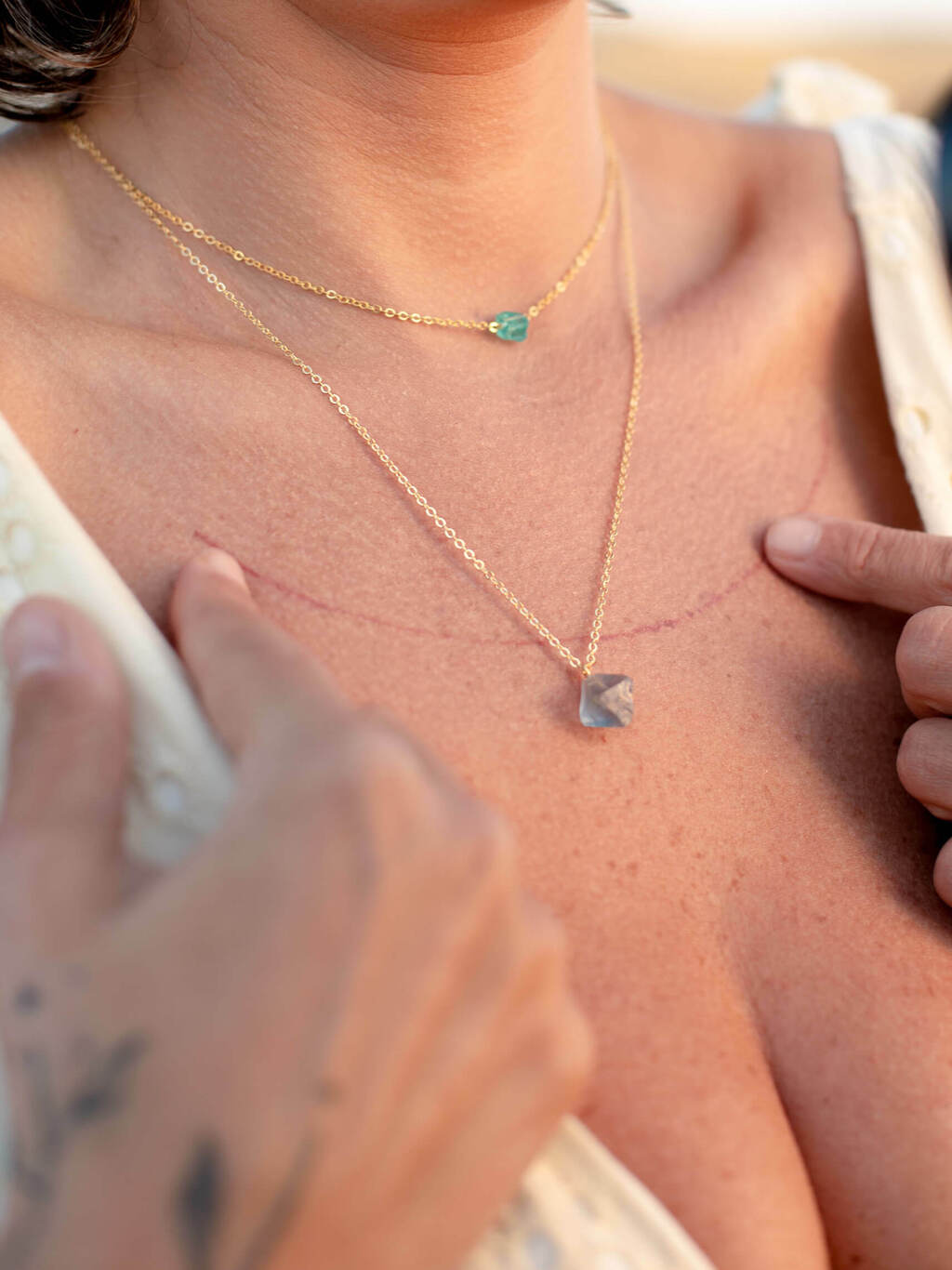 Octahedral Fluorite Necklace