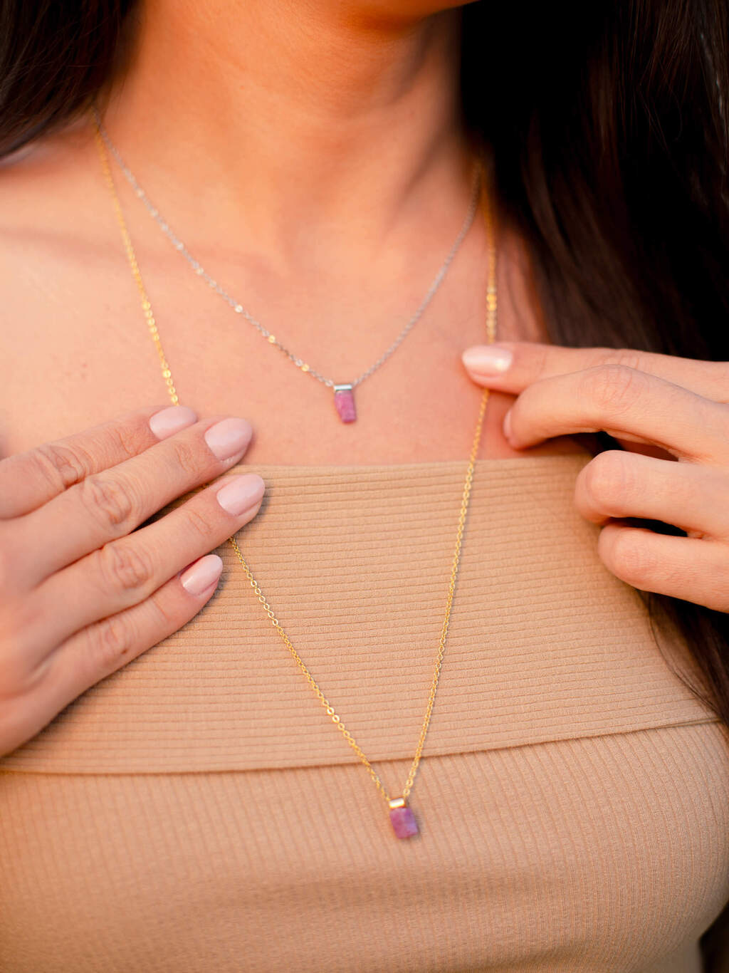 Pink Ruby (India) Necklace