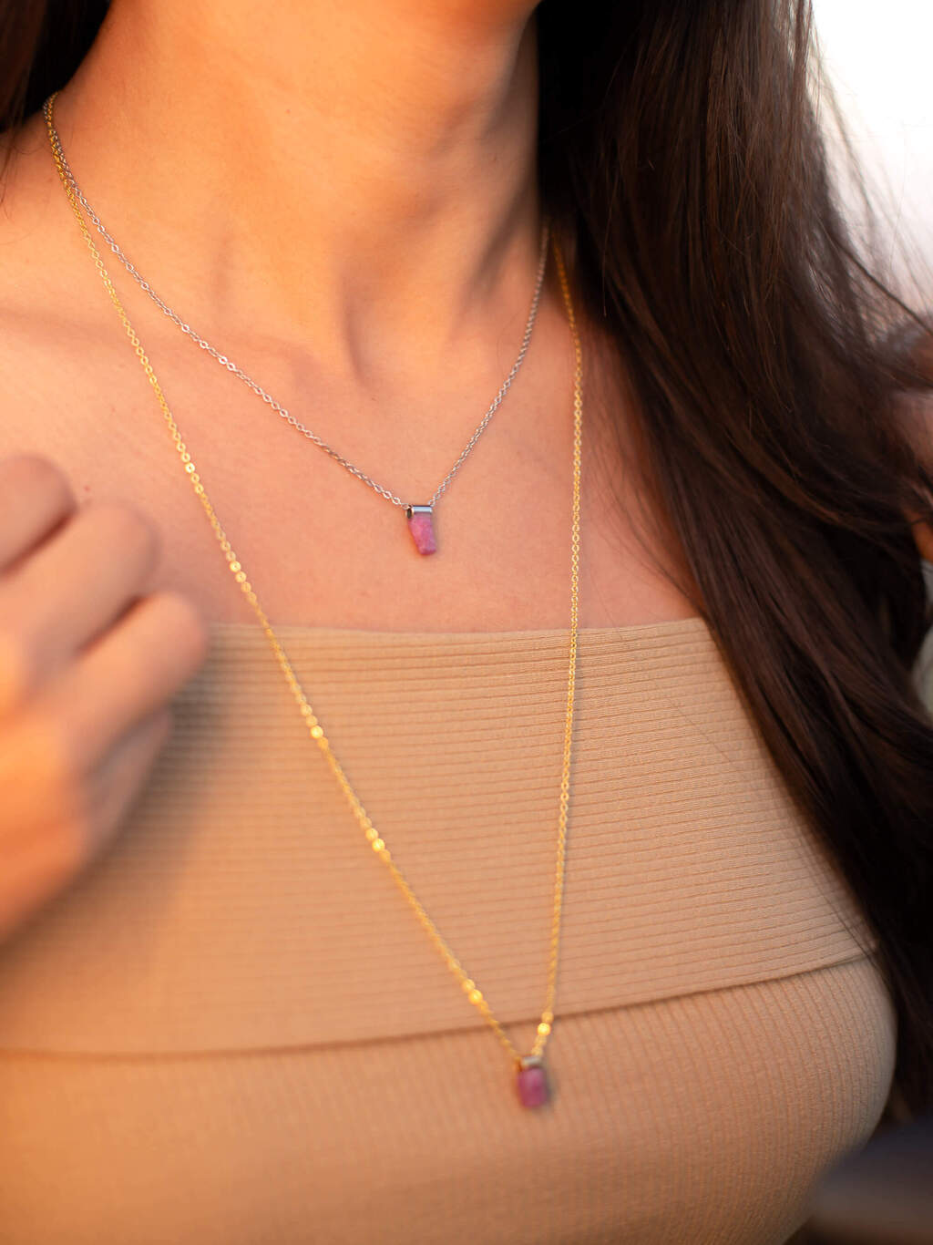 Pink Ruby (India) Necklace