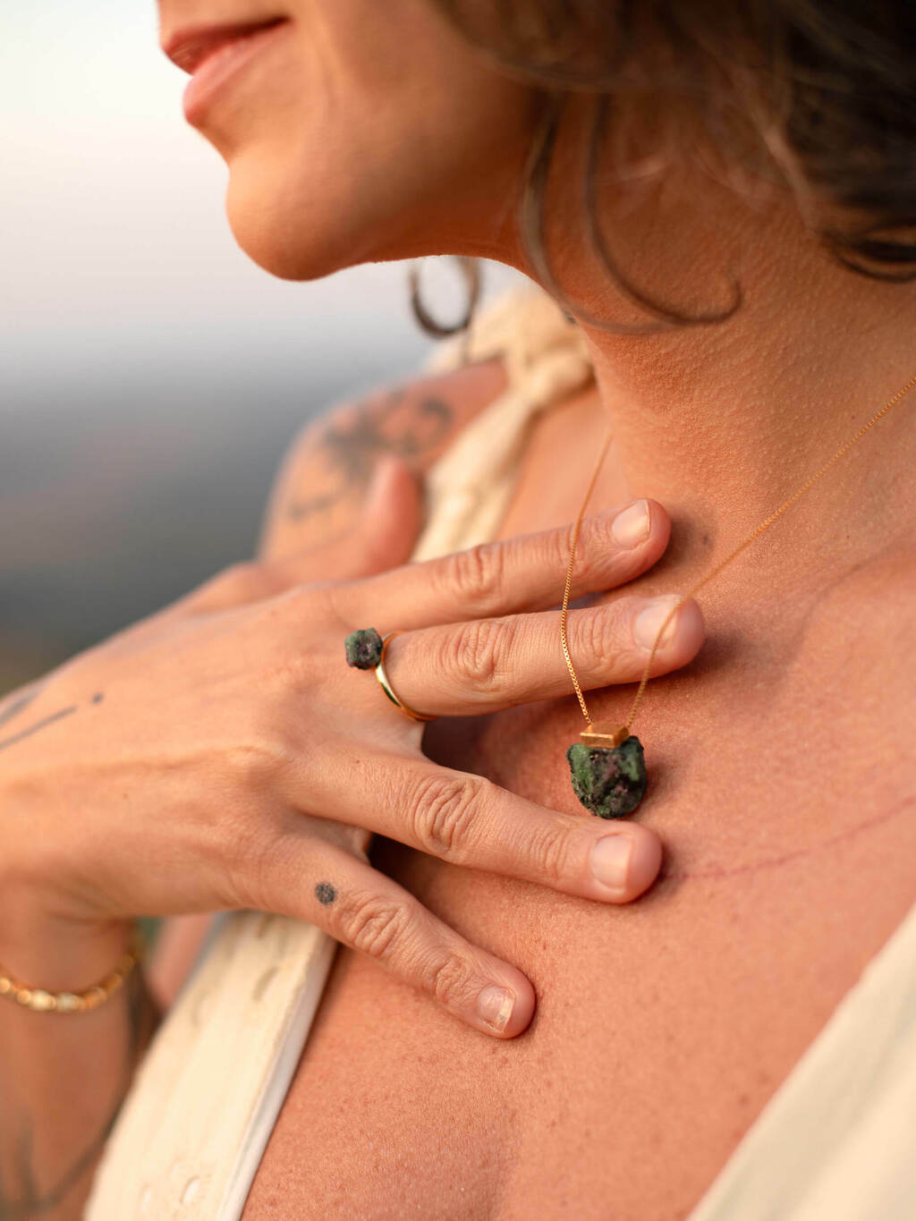 Ruby Zoisite Ring