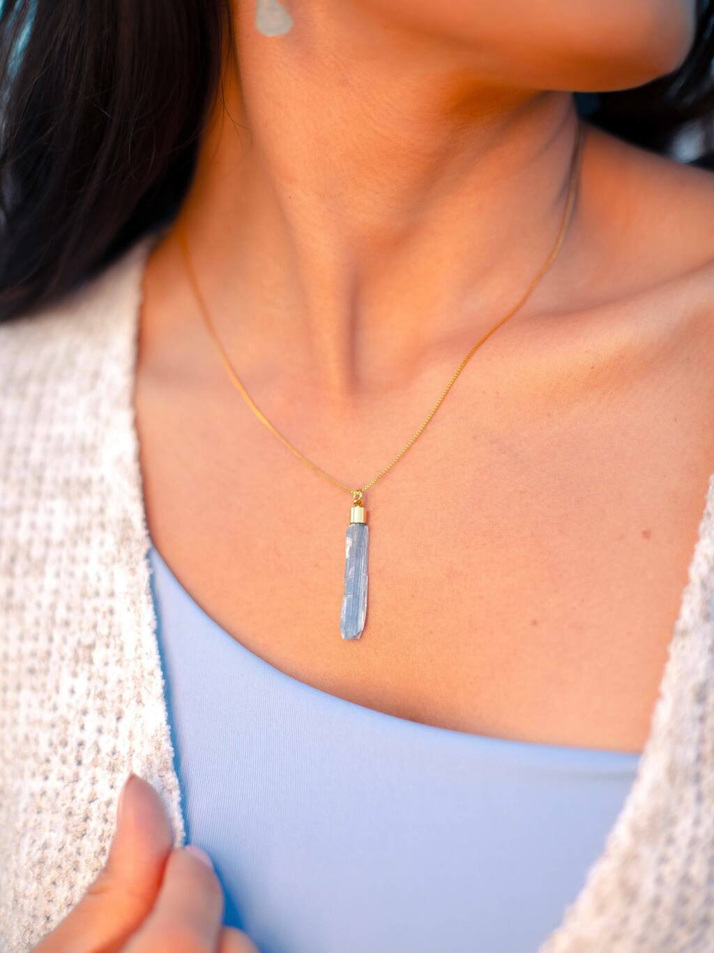 Blue Kyanite Necklace