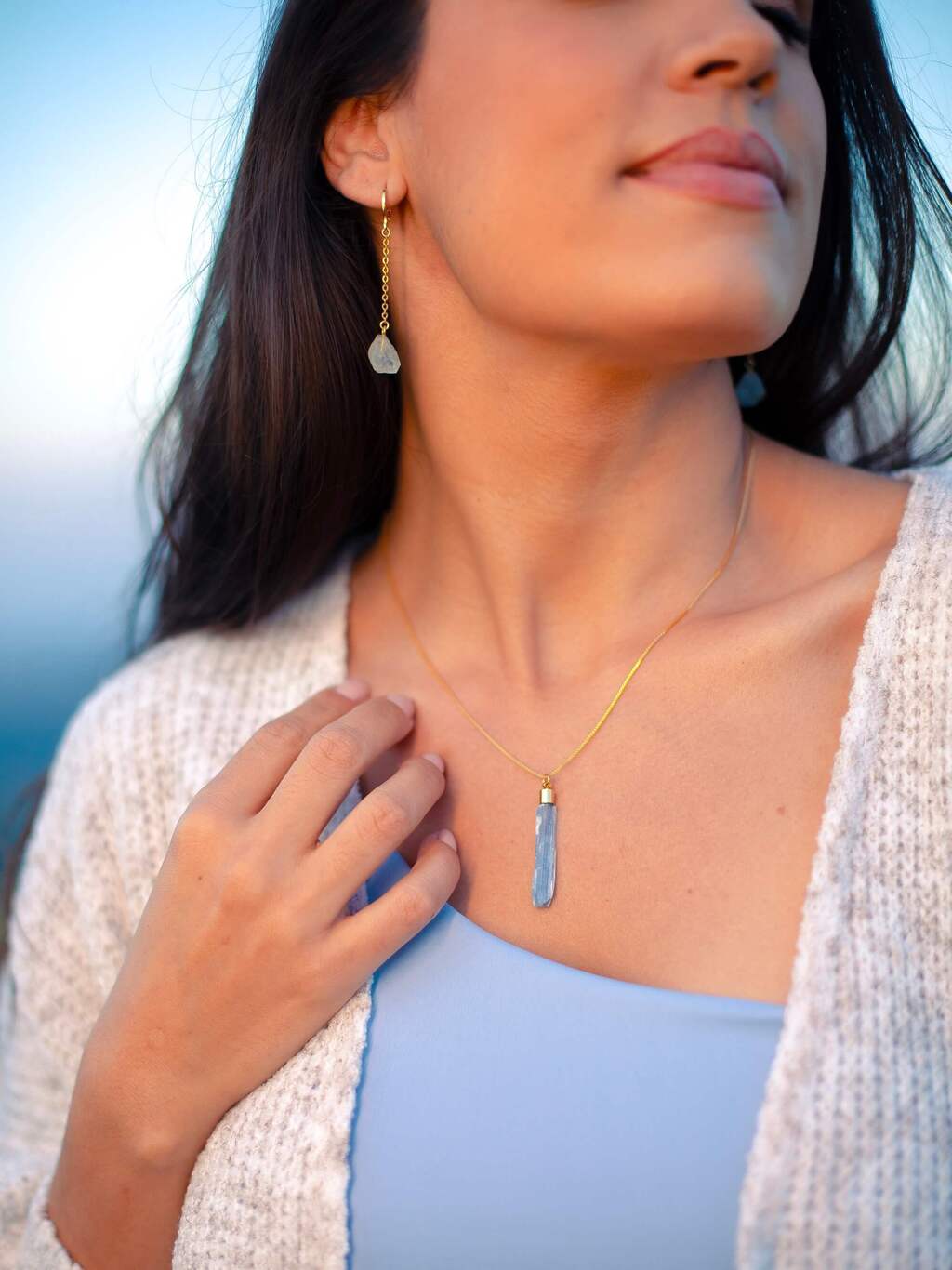 Blue Kyanite Necklace