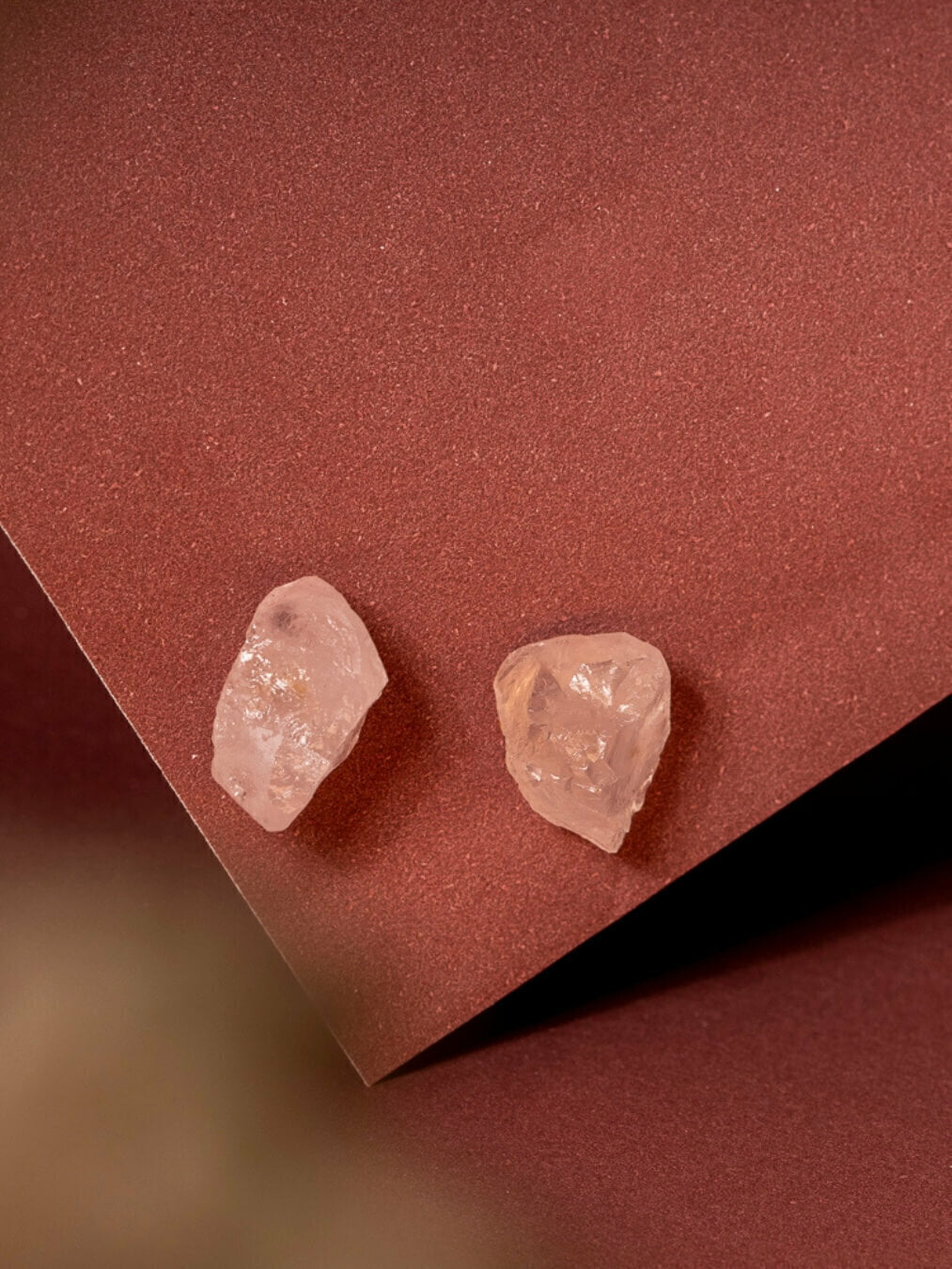 Light Earring - Rose Quartz