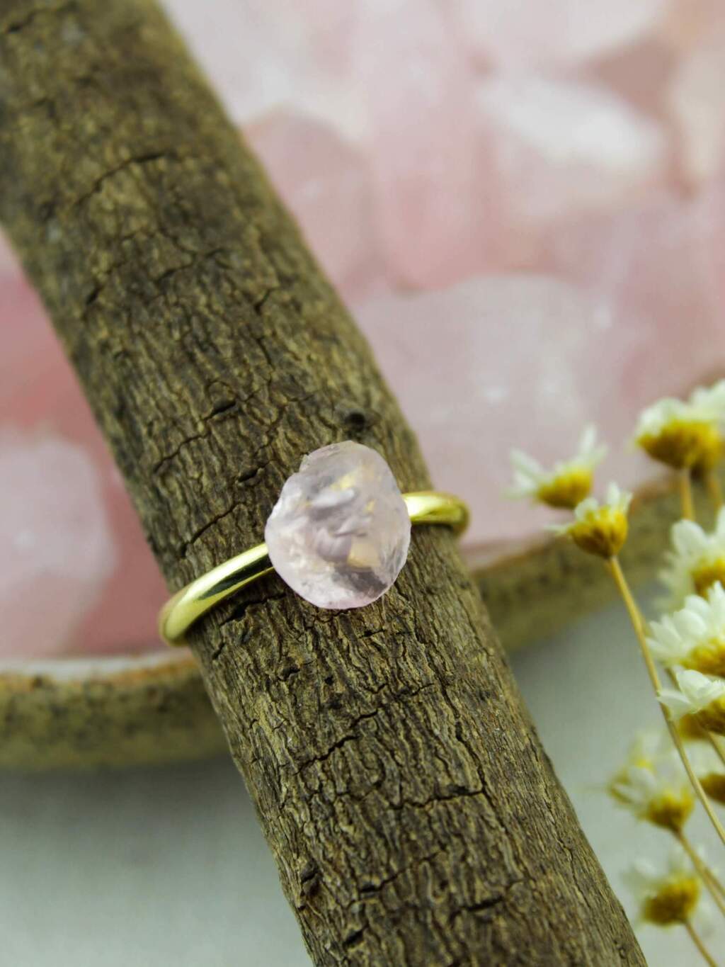Rose Quartz Ring