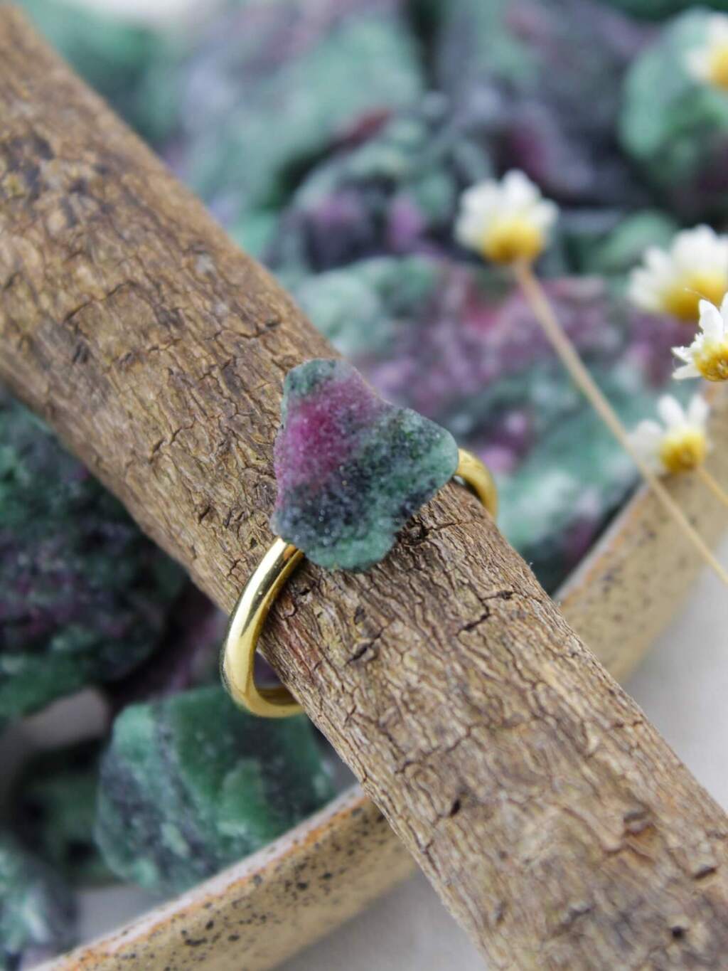 Ruby Zoisite Ring