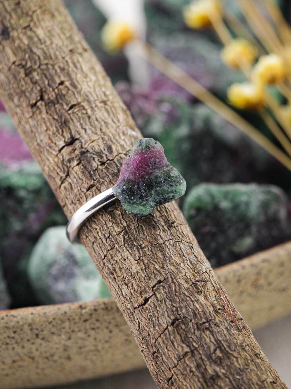Ruby Zoisite Ring