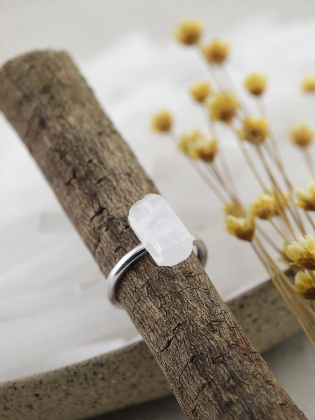 Selenite Ring