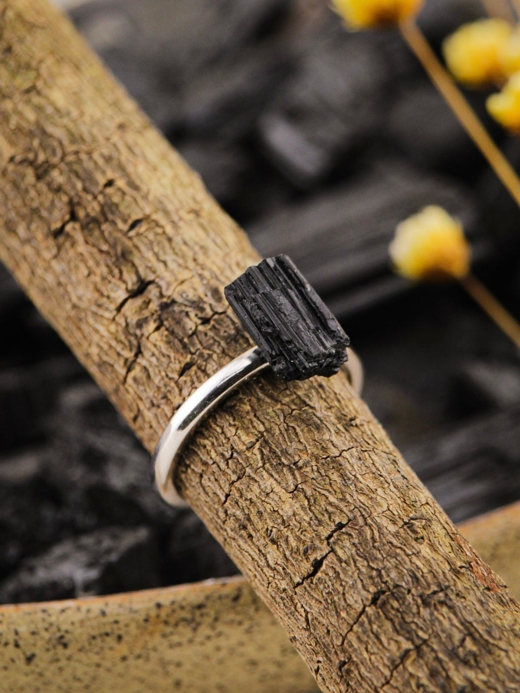 Black Tourmaline Ring