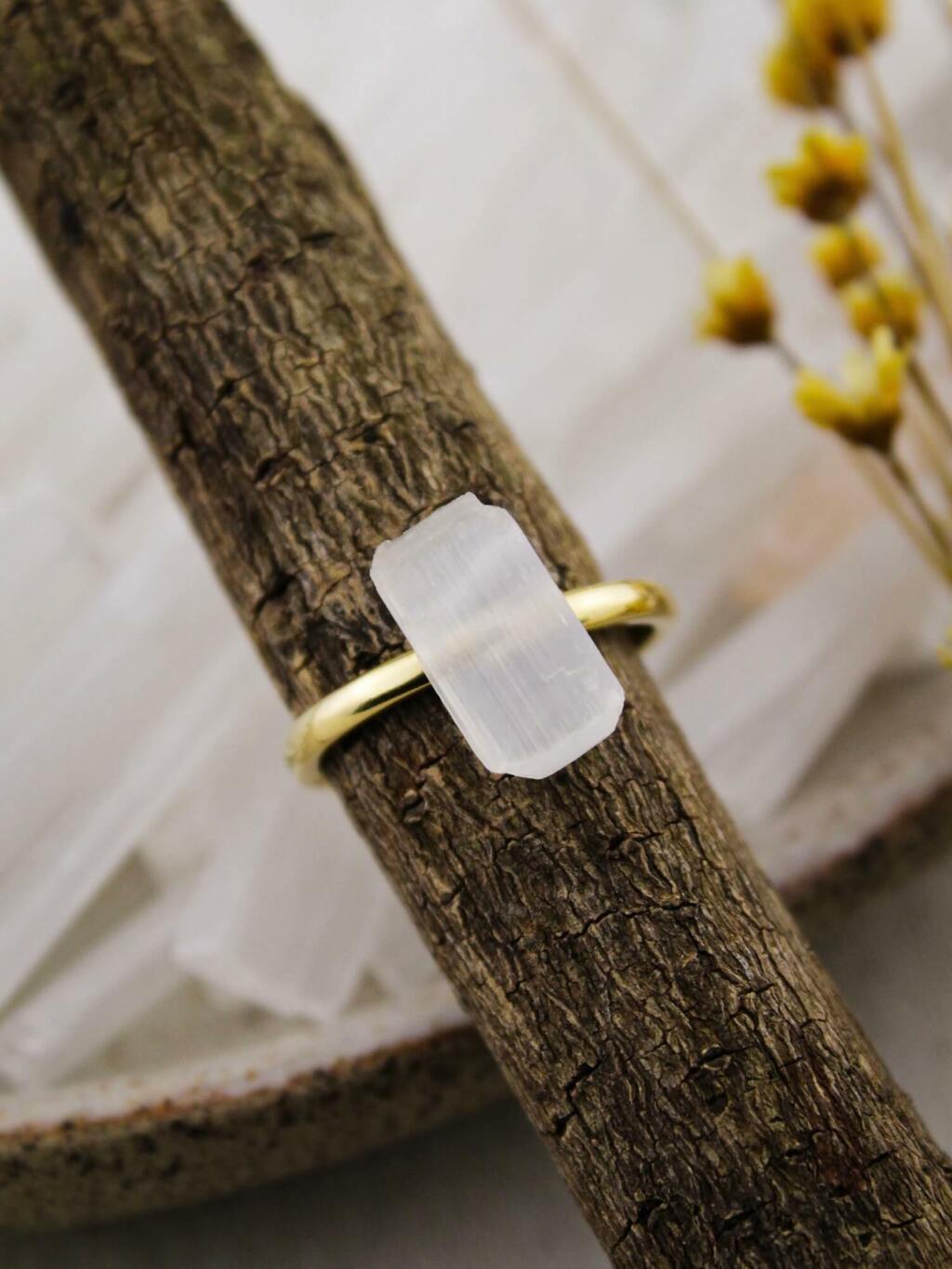 Selenite Ring