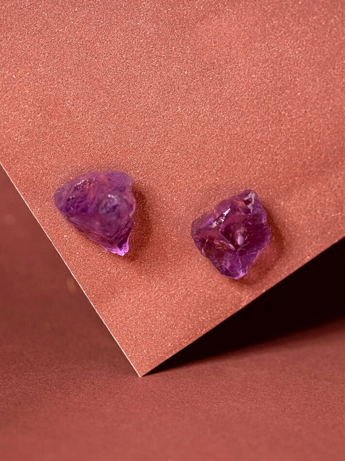 Light Earring - Amethyst