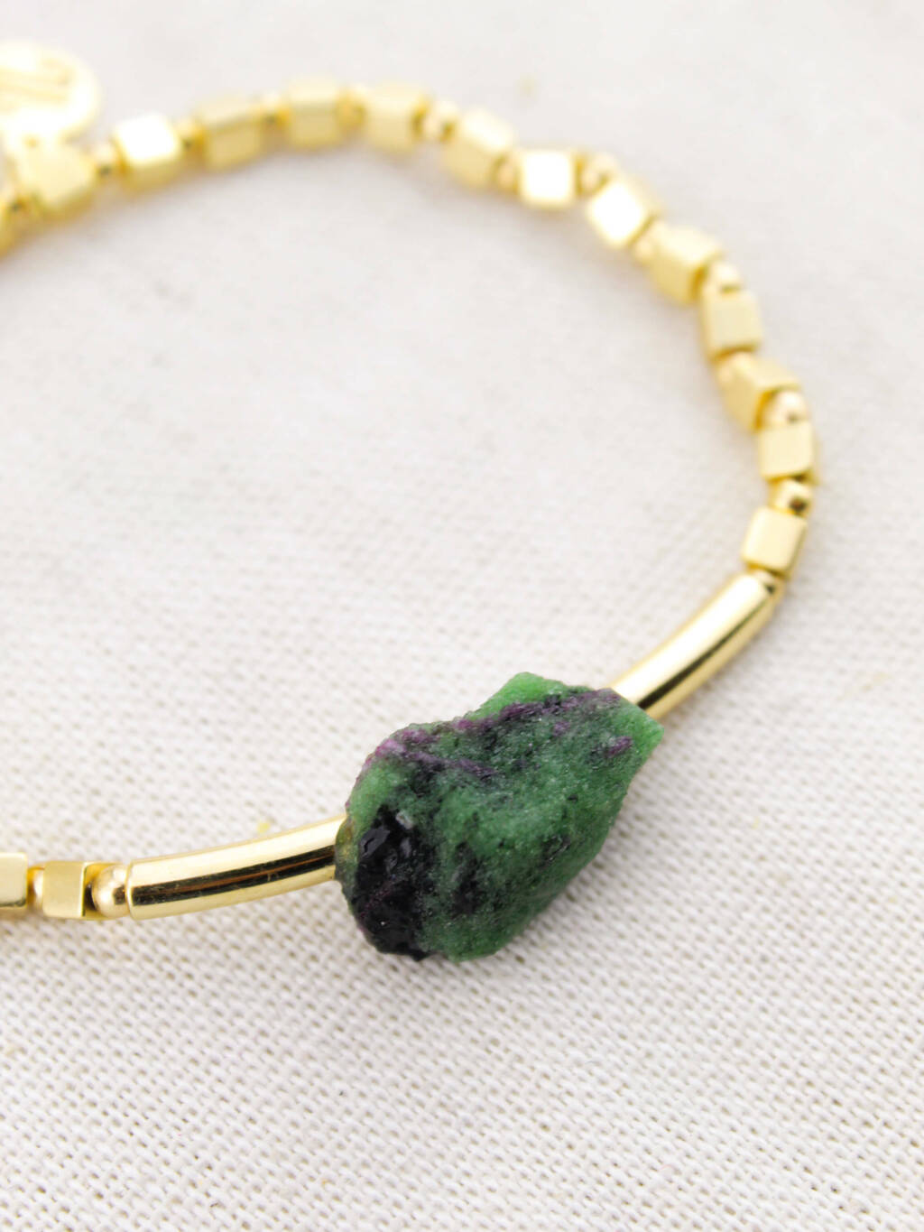 Soul Bracelet - Zoisite with Ruby