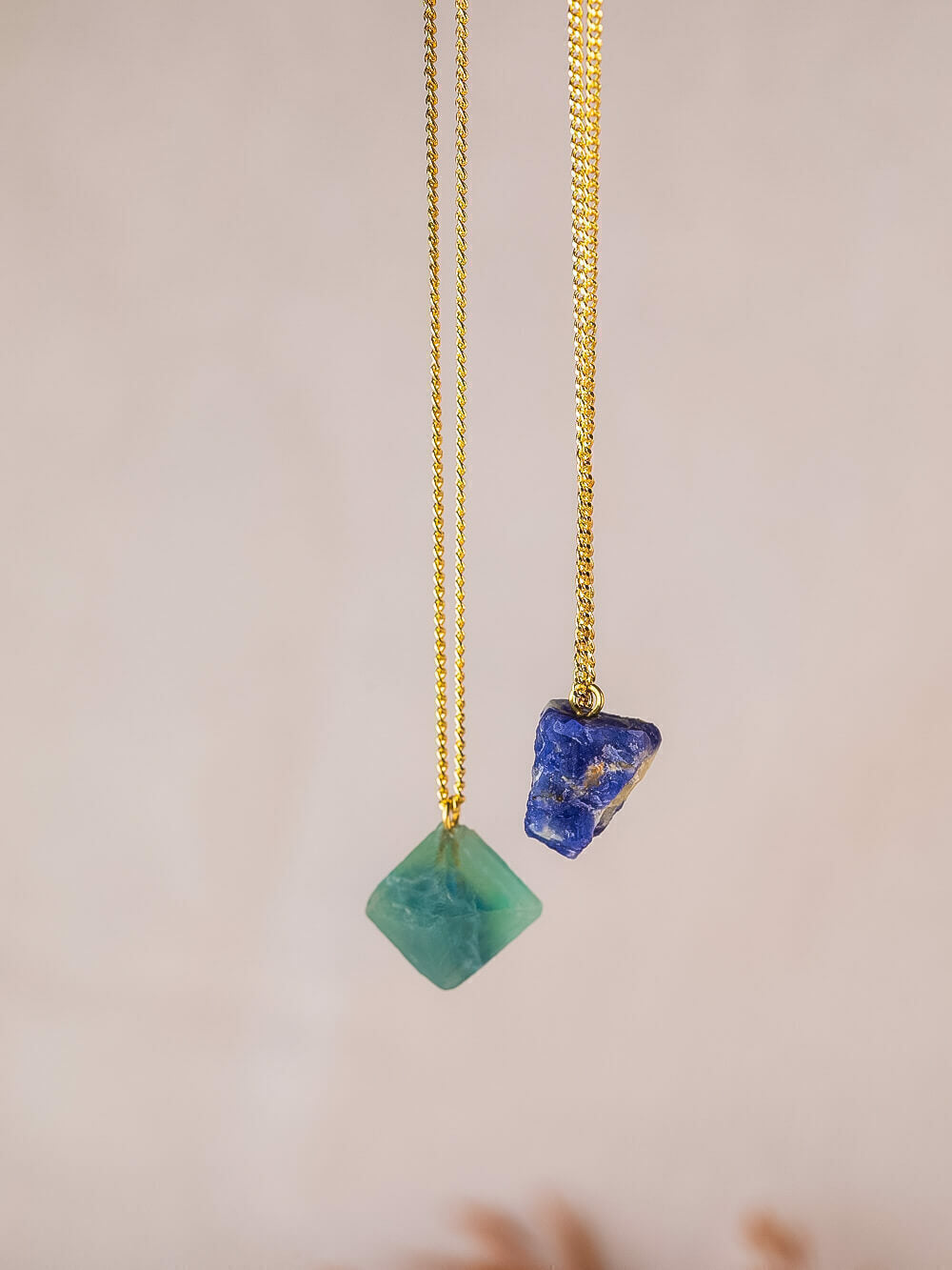 Focus Scapular: Sodalite and Octahedral Fluorite