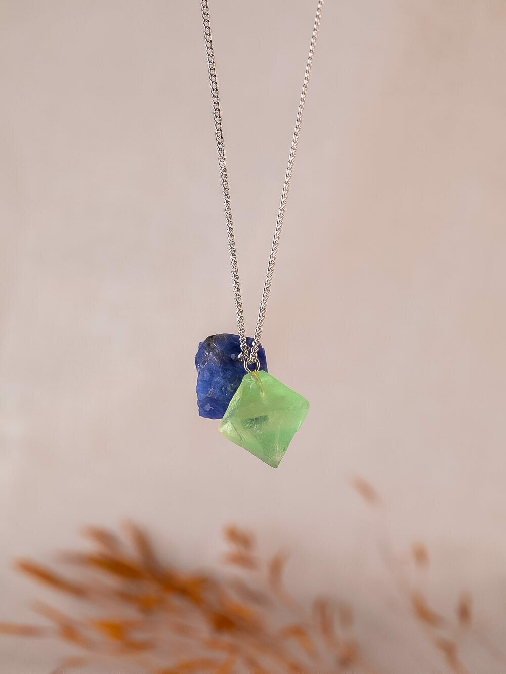 Focus Scapular: Sodalite and Octahedral Fluorite