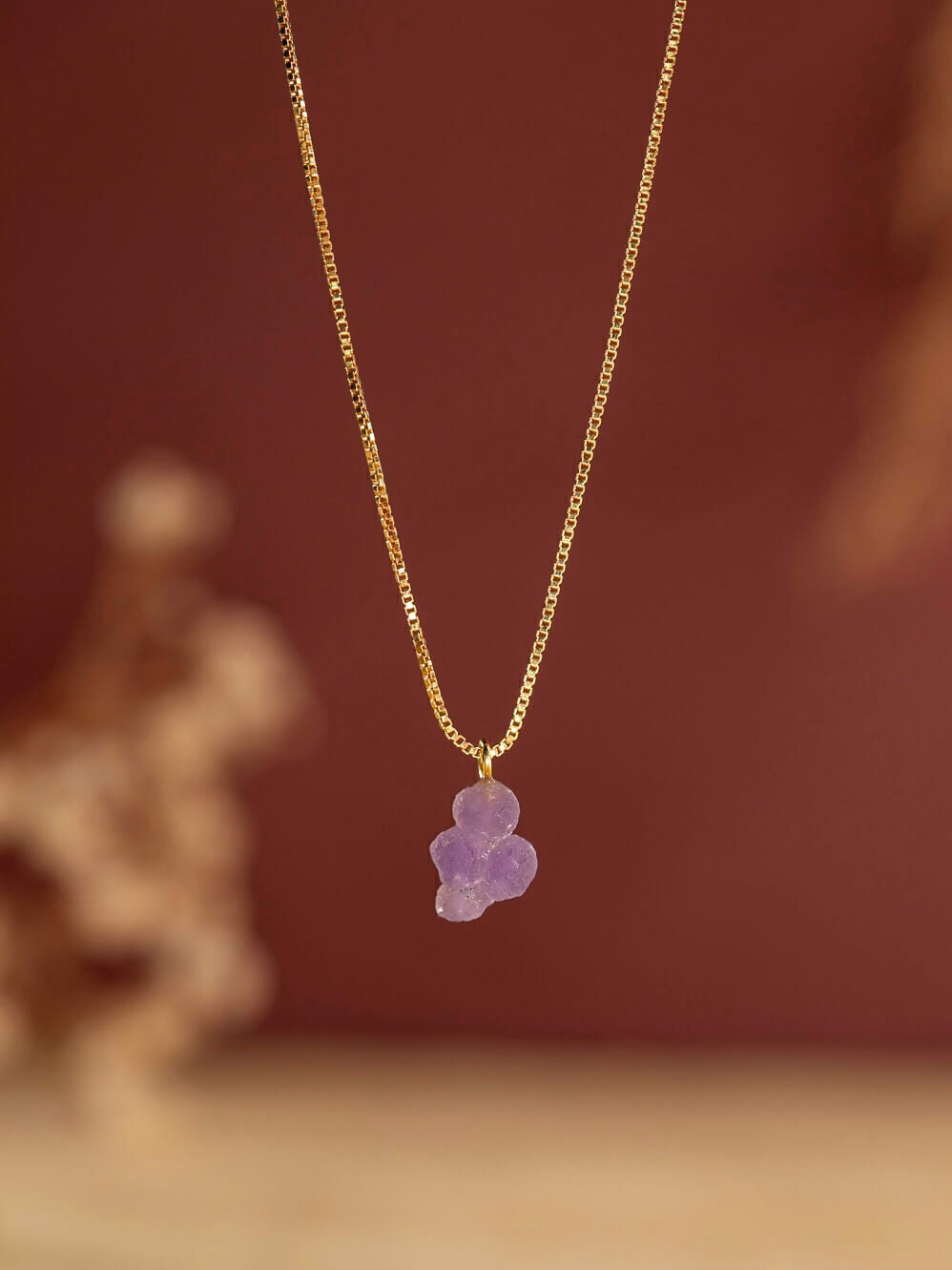 Grape Chalcedony Necklace