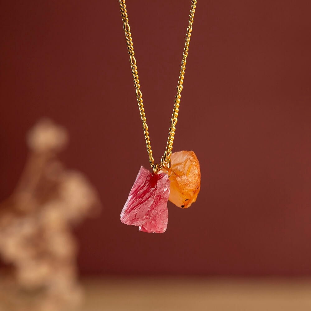 Self-esteem Scapular: Carnelian and Rhodonite