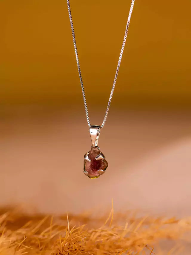 Watermelon Tourmaline Necklace
