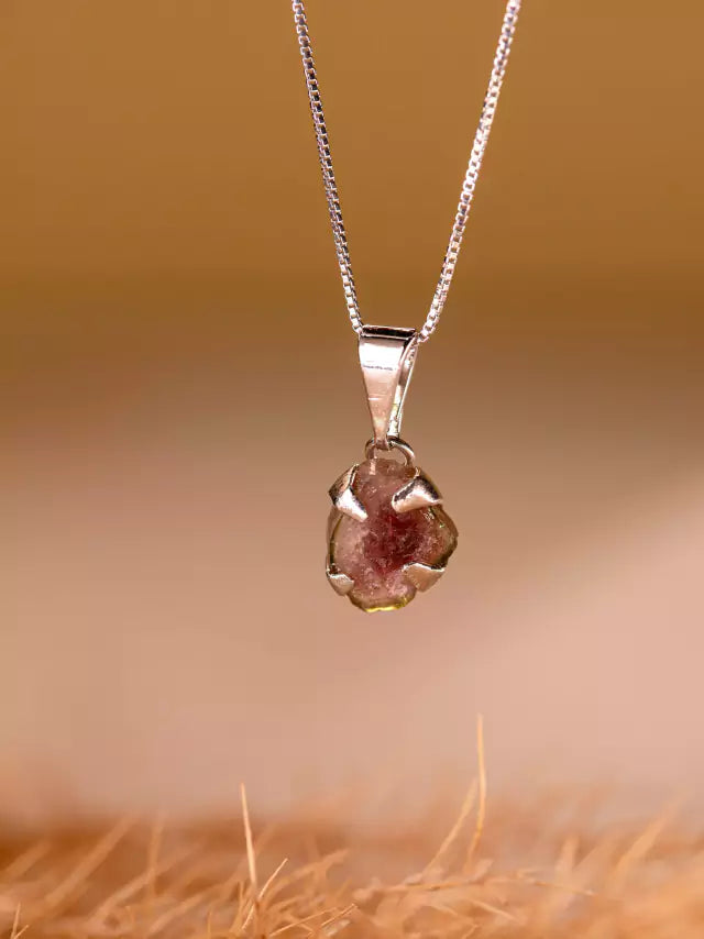Watermelon Tourmaline Necklace