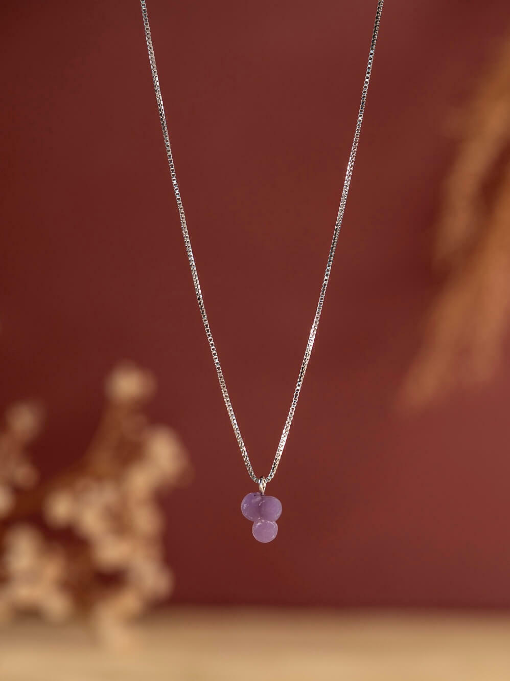 Grape Chalcedony Necklace