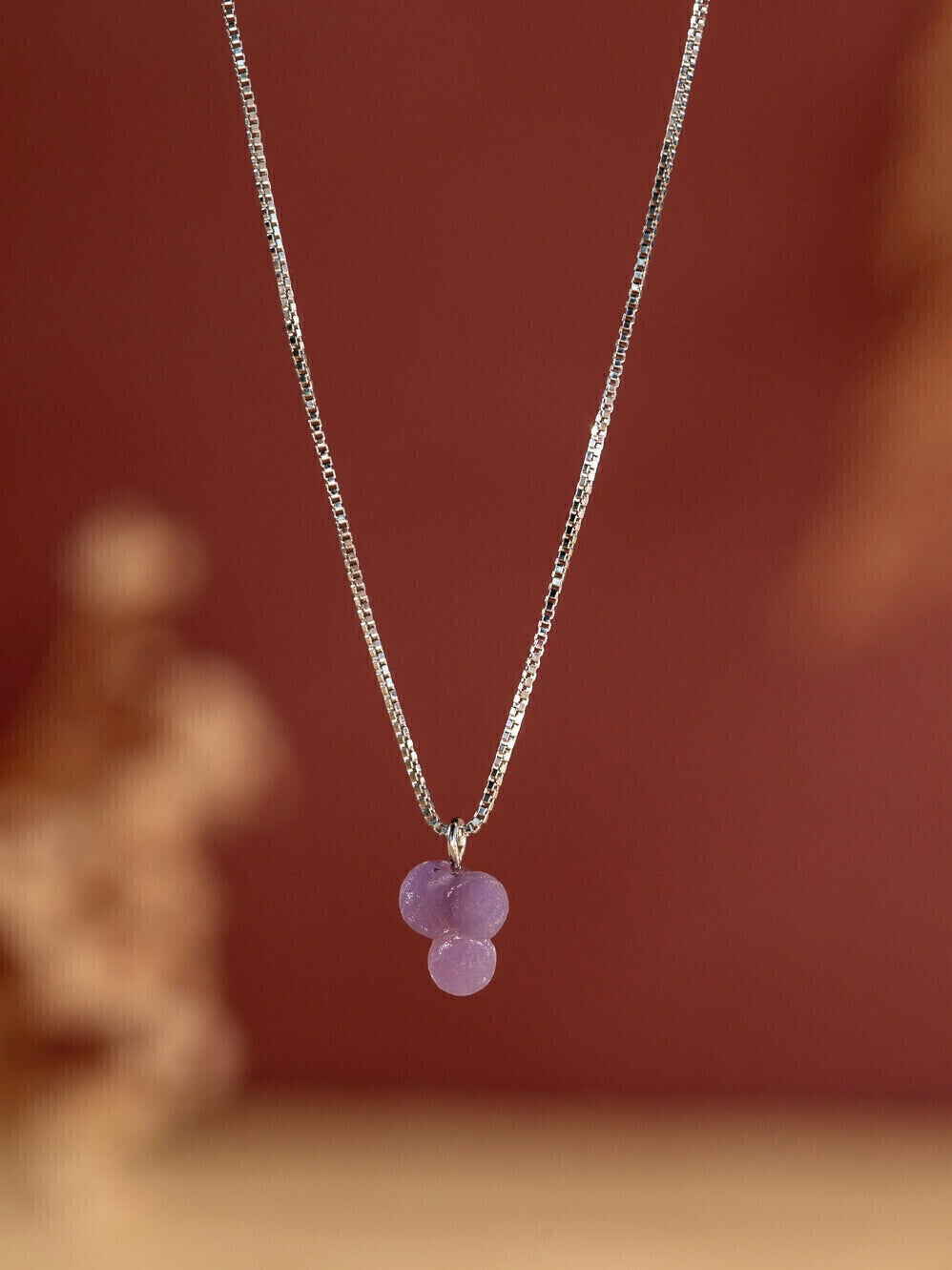 Grape Chalcedony Necklace