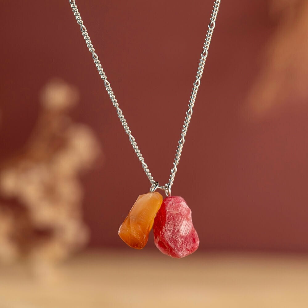 Self-esteem Scapular: Carnelian and Rhodonite