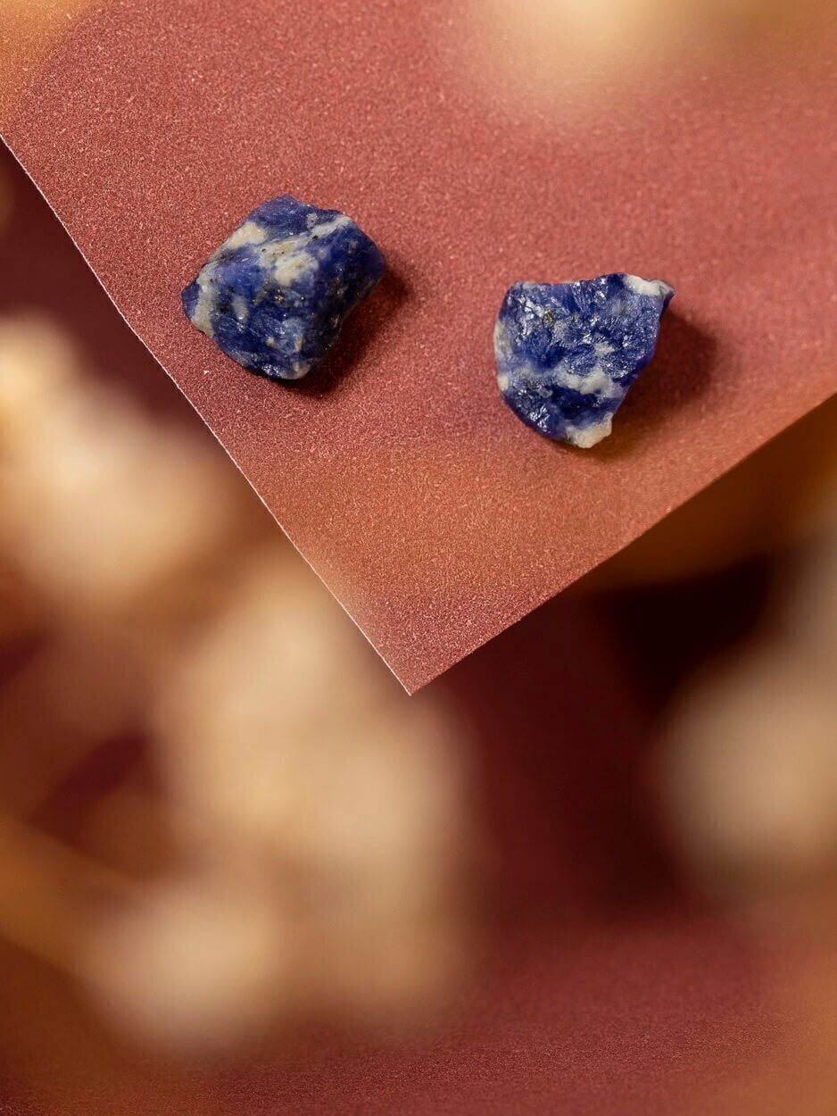 Light Earring - Sodalite