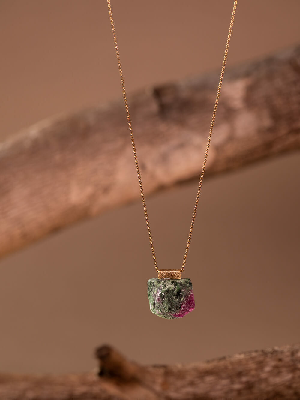 Zoisite with Ruby Necklace