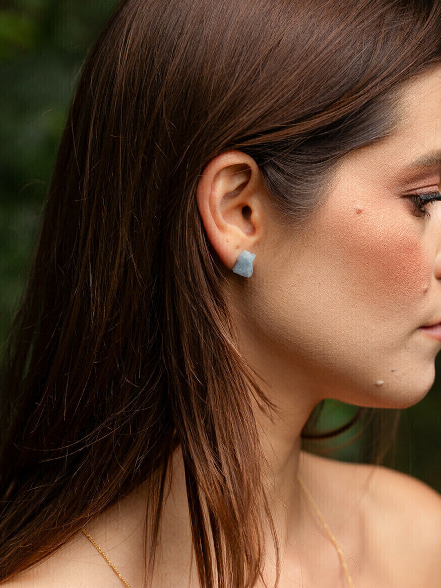 Light Earring - Angelite