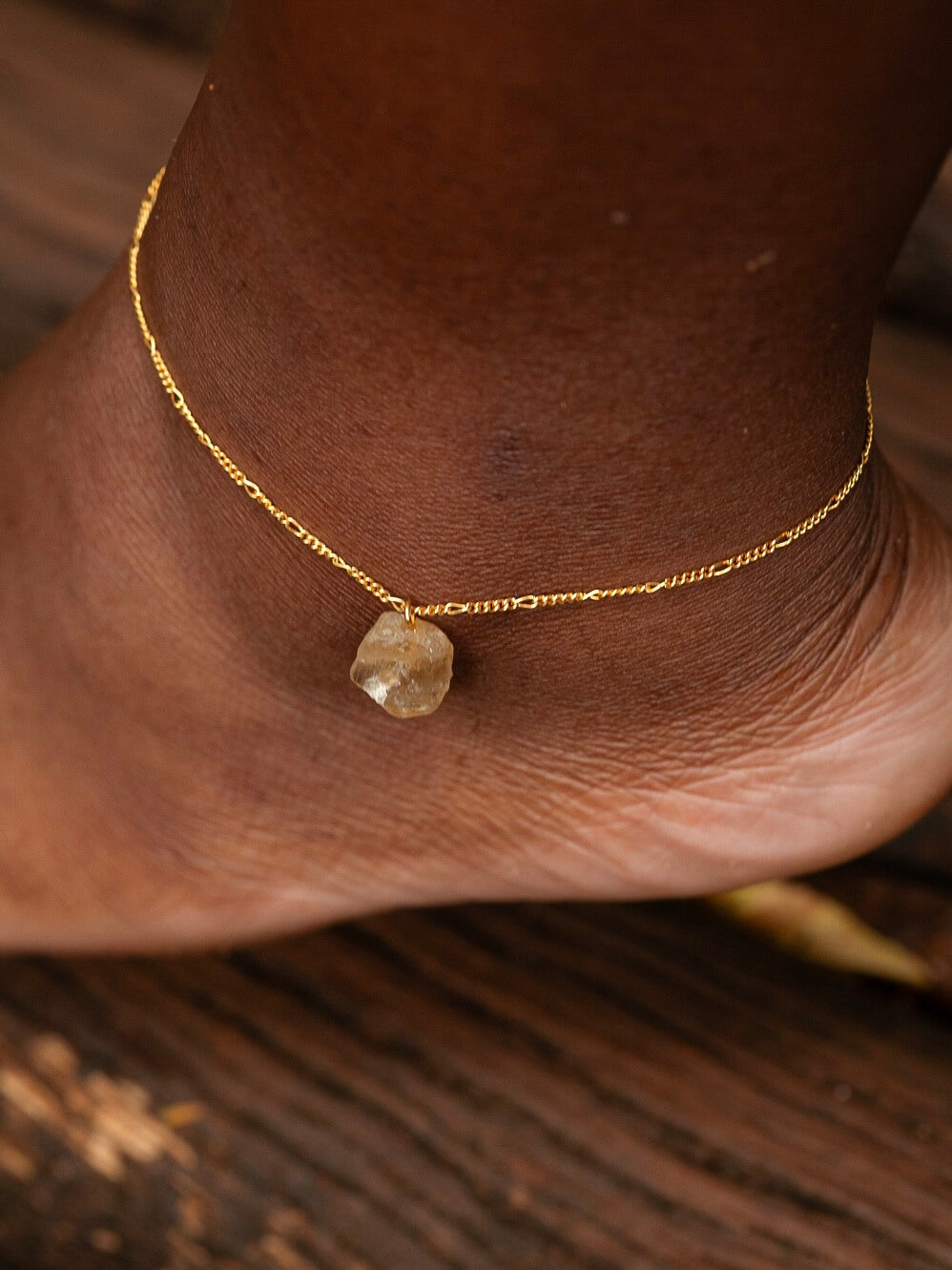 Citrine Ankle Bracelet