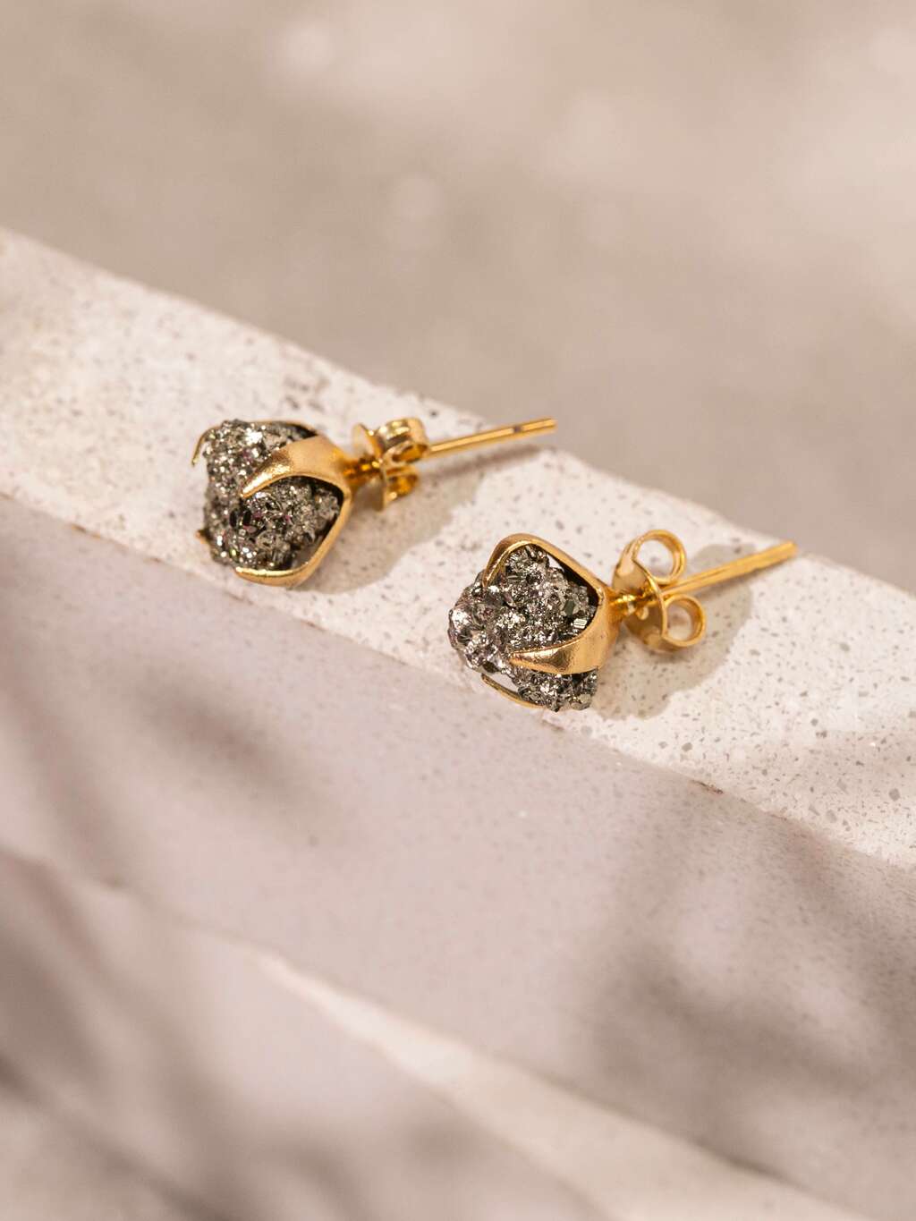 Soul Earring - Pyrite