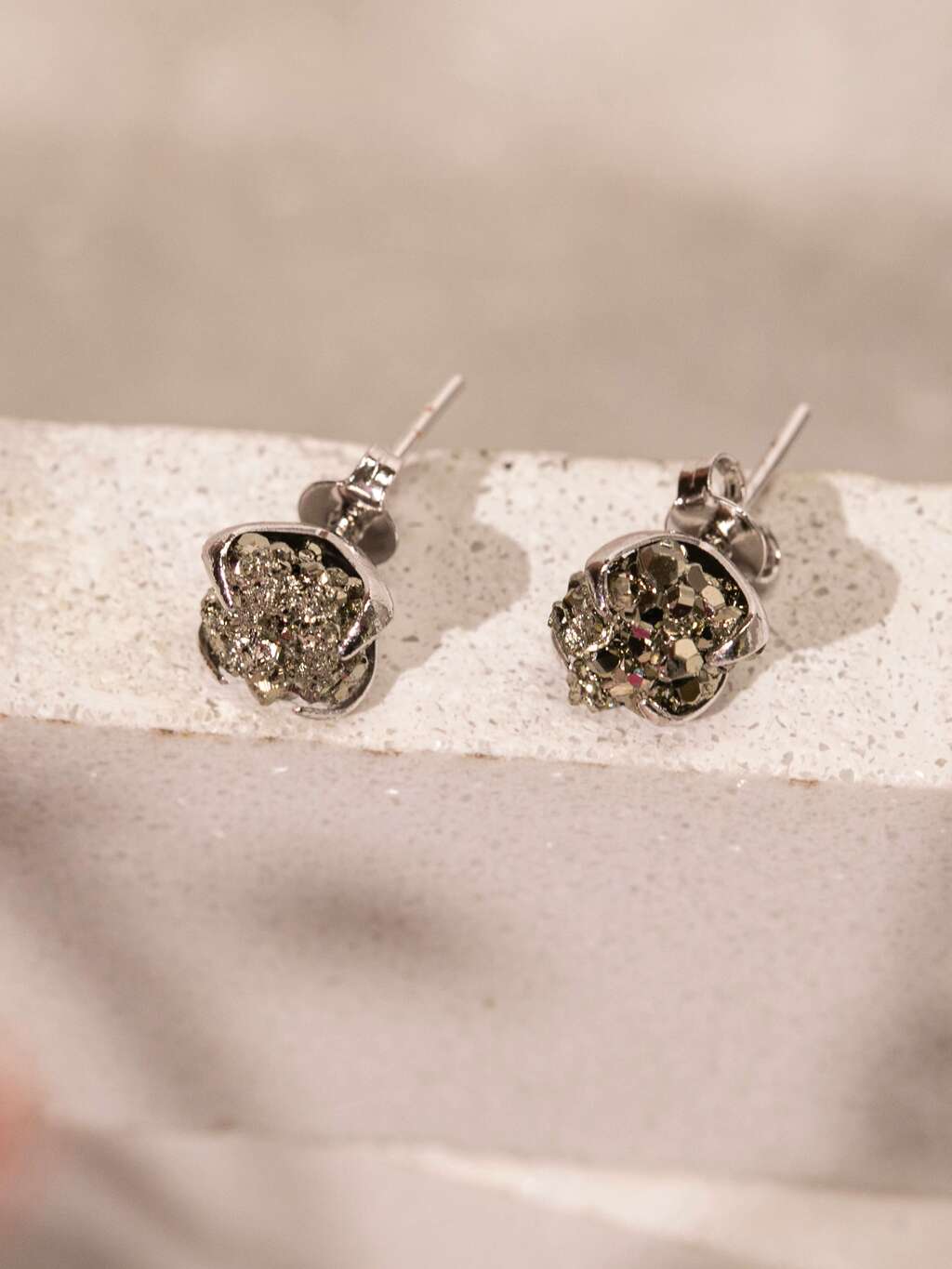 Soul Earring - Pyrite