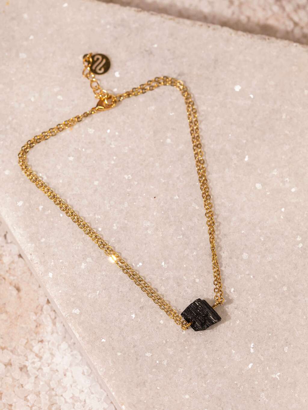 Black Tourmaline Ankle Bracelet