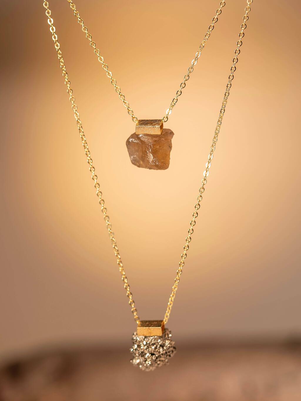 Prosperity Scapular - Pyrite and Citrine
