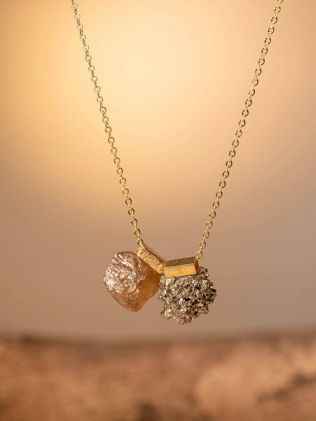 Prosperity Scapular - Pyrite and Citrine