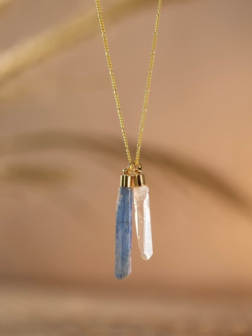 Connection Scapular - Blue Kyanite and Clear Quartz