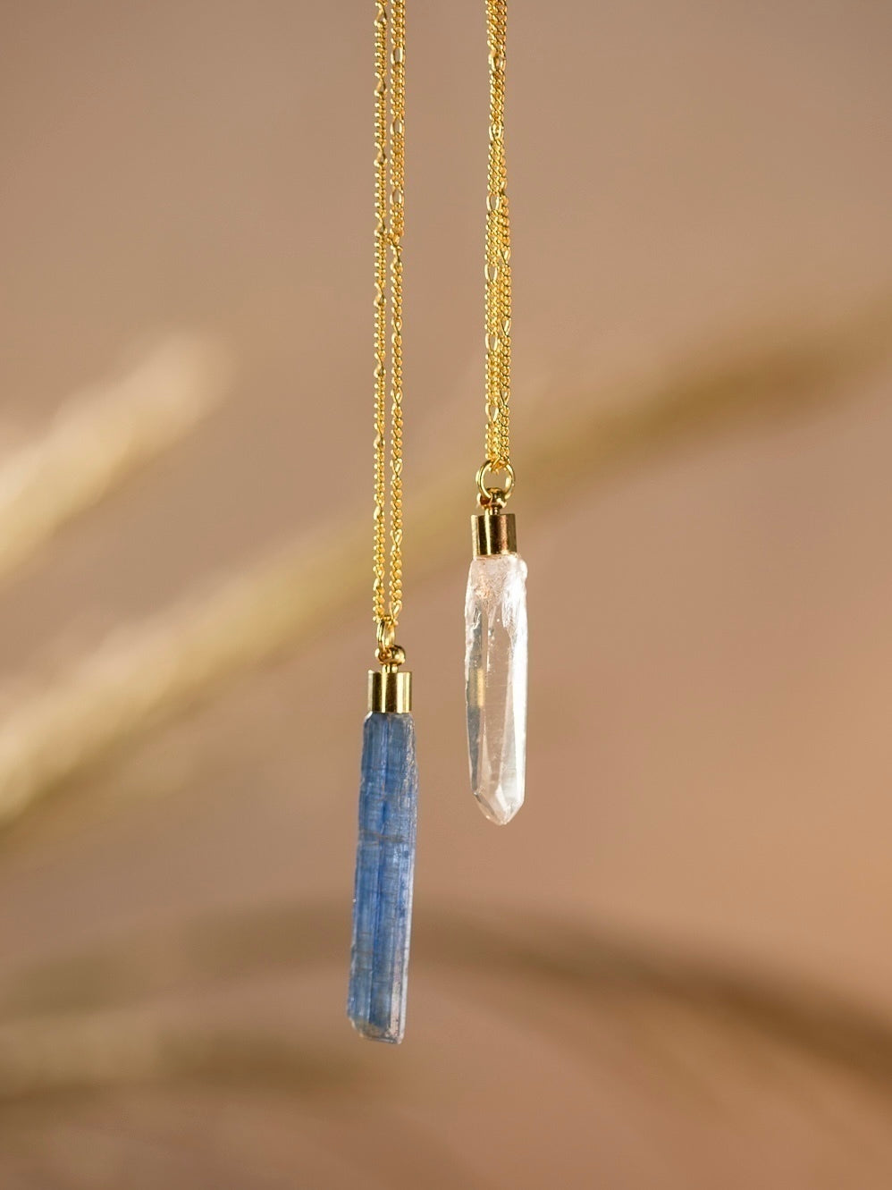 Connection Scapular - Blue Kyanite and Clear Quartz