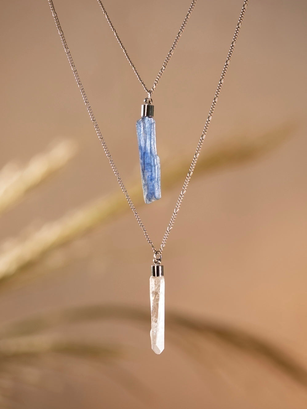 Connection Scapular - Blue Kyanite and Clear Quartz