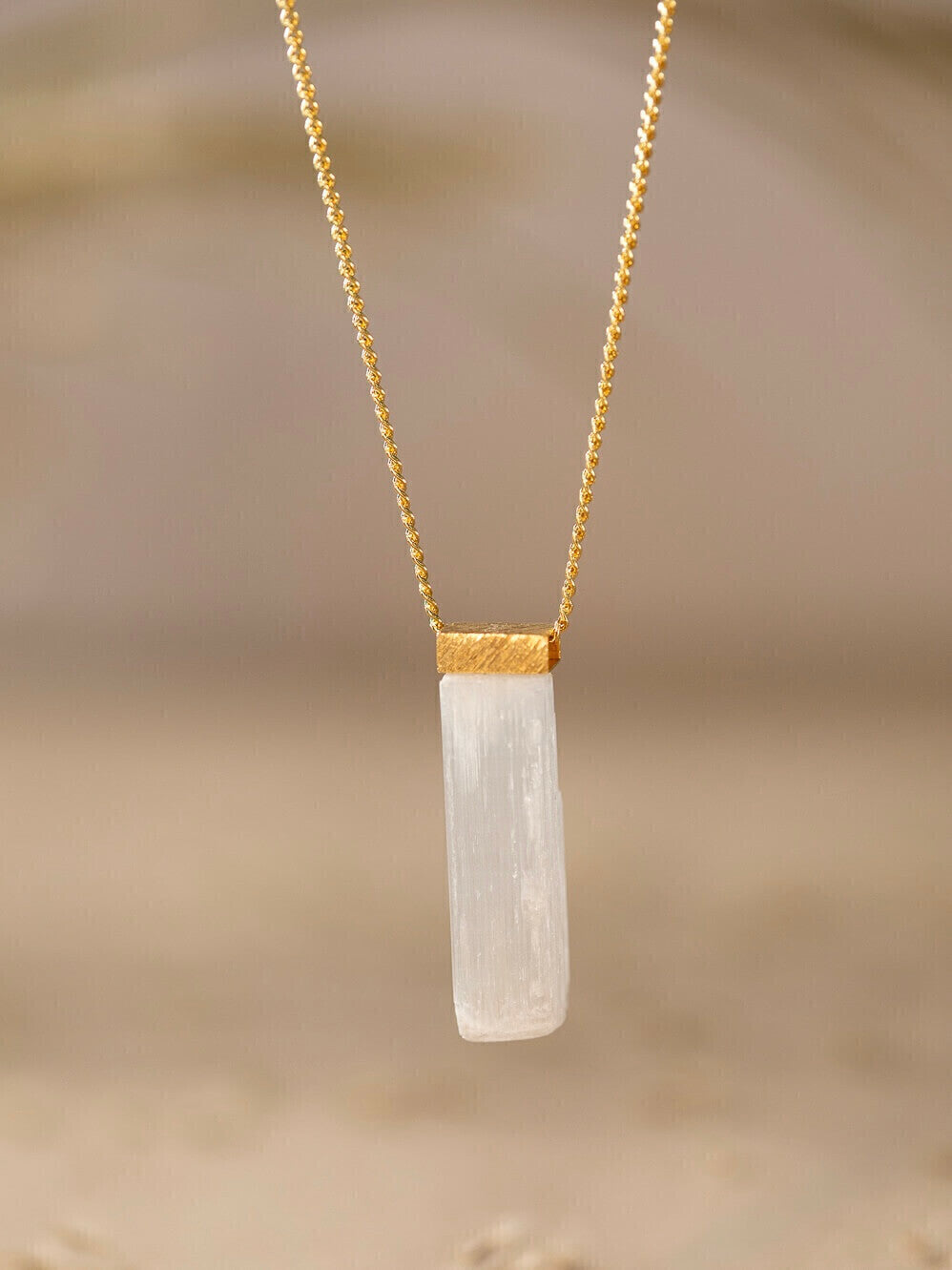 Selenite Necklace