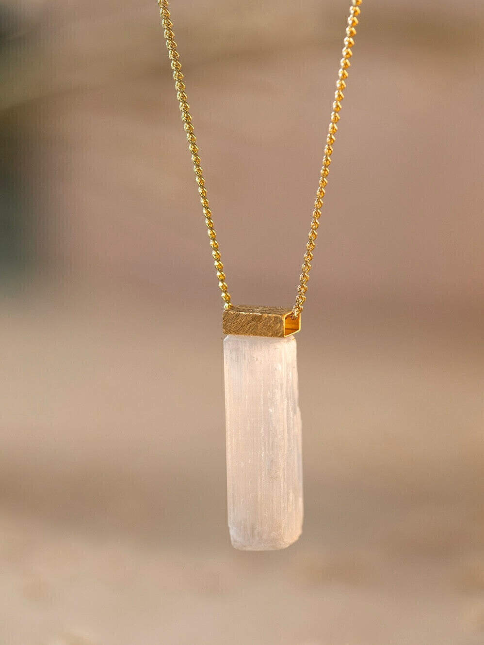 Selenite Necklace