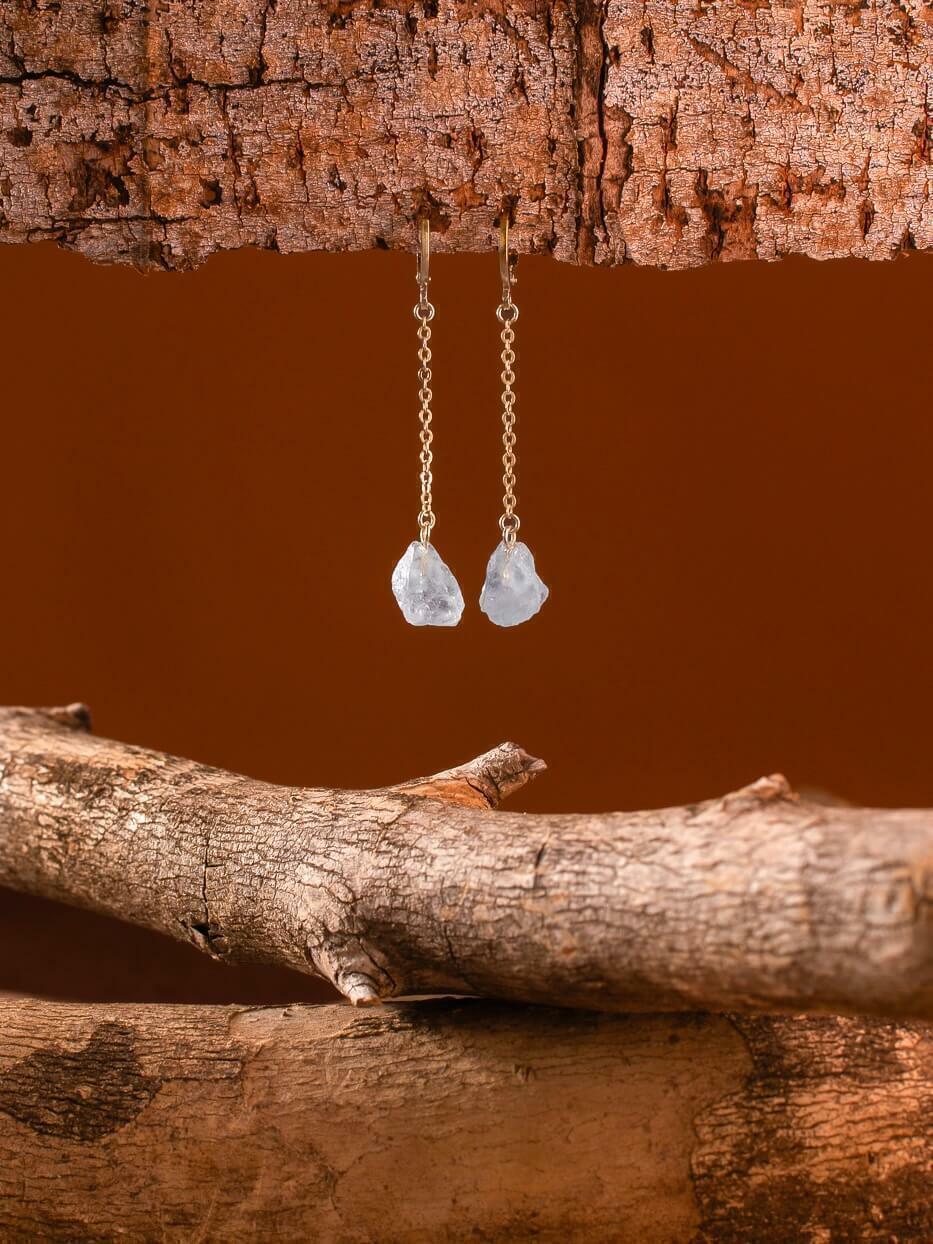 Balance Earring - Aquamarine